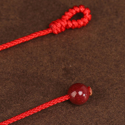 Buddha Stone 999 Solid Gold Red String Belly Chain