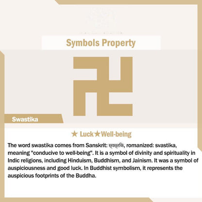 Buddhist Blessing Surrounding Swastika Pattern Vajra Protection Mantra Natural Various Crystal Black Obsidian Fulfilment Necklace Pendant