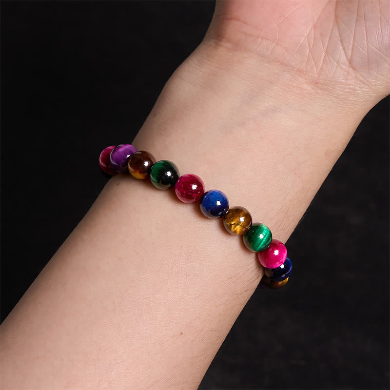 Buddhist Blessing Various Tiger Eye Confidence Bracelet