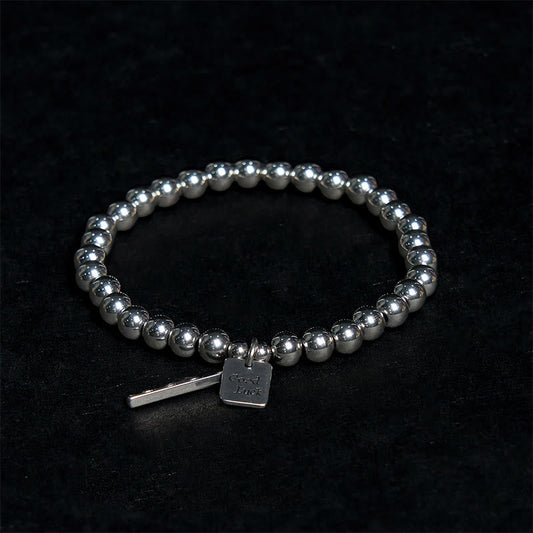 Buddhist Blessing Titanium Steel Good Luck Balance Bracelet