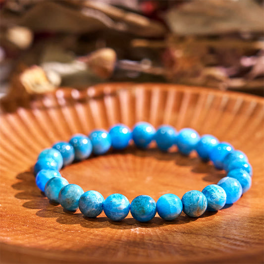 Buddhist Blessing  Stone Apatite Motivation Bracelet