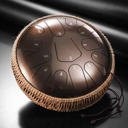 Buddhist Blessing Steel Tongue Drum Sound Healing Meditation Drum Kit 13 Note 12 Inch Percussion Instrument