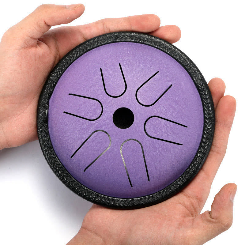 Buddhist Blessing Steel Tongue Drum Sound Healing Meditation Yoga Drum Kit 6 Note 5.5 Inch