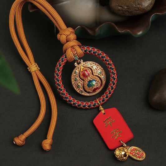 Buddhist Blessing Gourd Fu Character Safe And Well Fortune Car Hanging Decoration