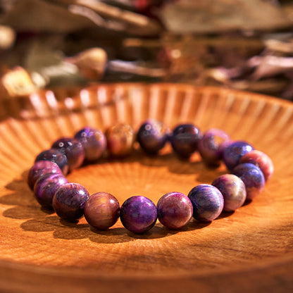 Buddhist Blessing Keep Calm Purple Series Healing Love Bracelet
