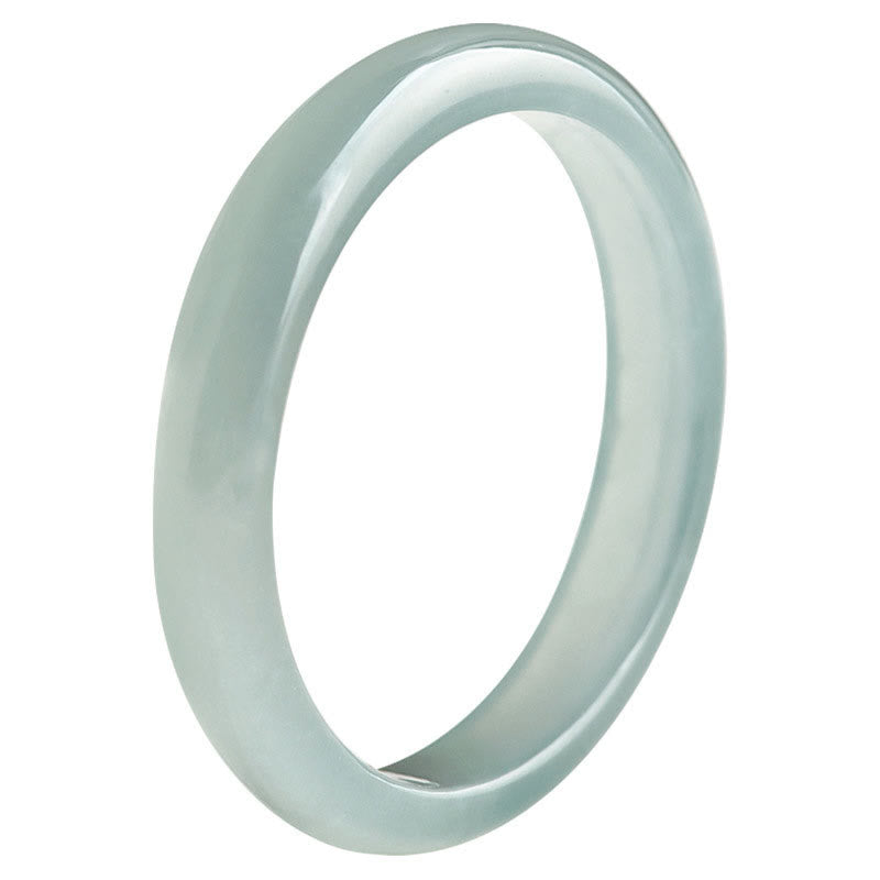 Buddhist Blessing Natural Jade Prosperity Luck Ring