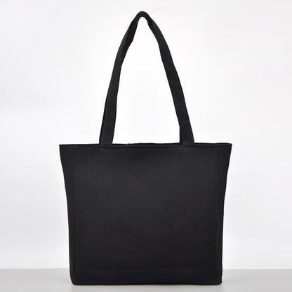 Buddhist Blessing Galsang Magpie Peony Camellia Chrysanthemum Embroidery Canvas Shopping Purse Handbag Shoulder Bag