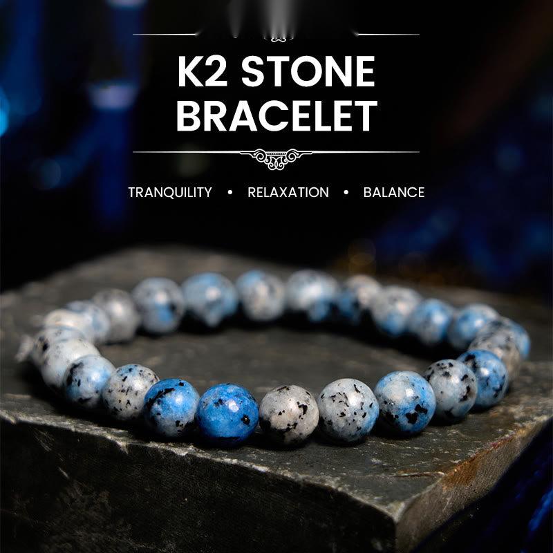 Buddhist Blessing K2 Stone Balance Bracelet