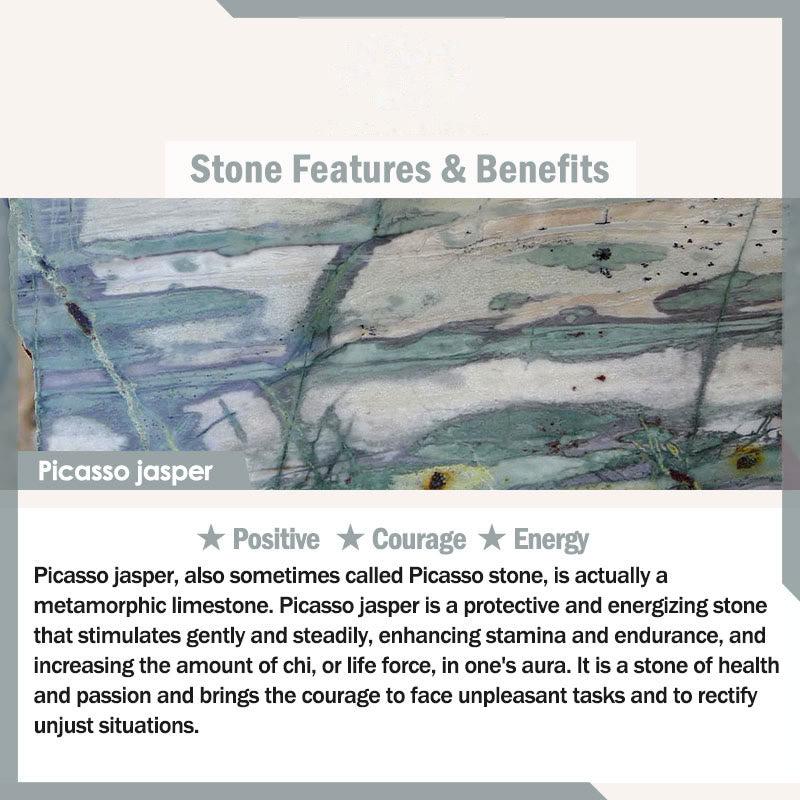 Buddhist Blessing  Stone Various Crystals Malachite Lazurite Hemimorphite Calmness Bracelet