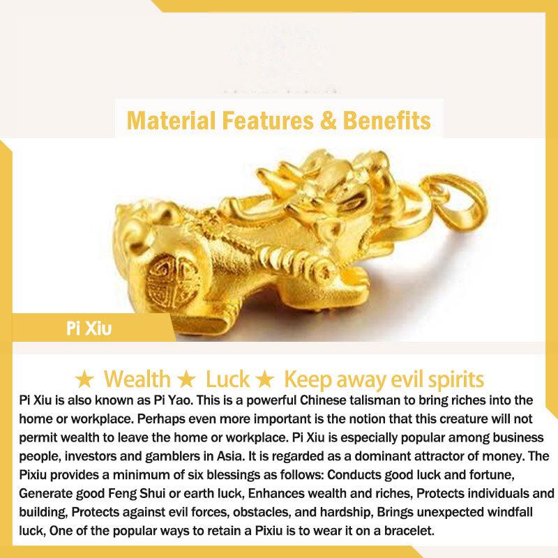 Buddhist Blessing Fengshui Copper Pixiu Rainbow Obsidian Beads Wealth Bracelet
