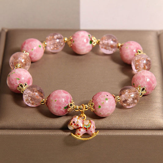Buddhist Blessing Rocking Horse Liuli Bracelet