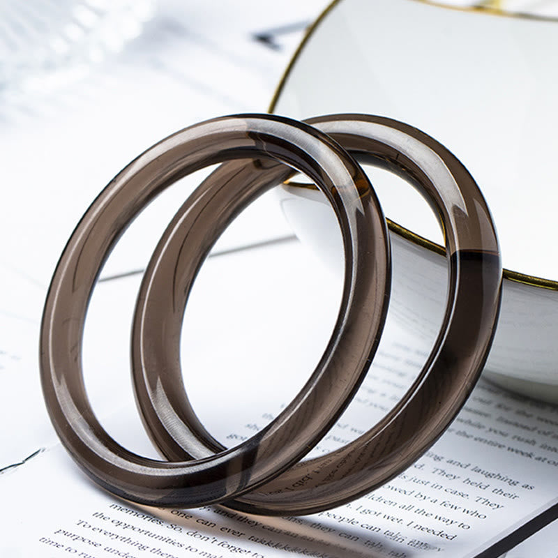 Buddhist Blessing lce Obsidian Courage Bracelet Bangle