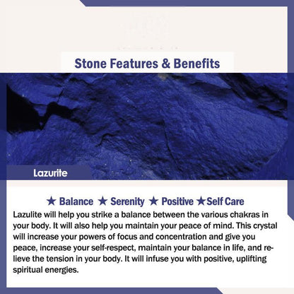 Buddhist Blessing  Stone Various Crystals Malachite Lazurite Hemimorphite Calmness Bracelet