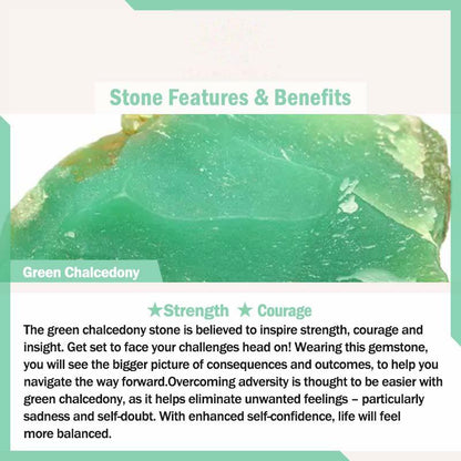 Buddhist Blessing Five Elements Various Agate Crystal Black Onyx Green Chalcedony Aquamarine Wisdom Bracelet