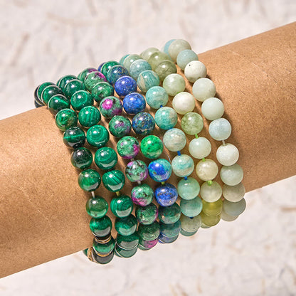Buddhist Blessing Love Self Green Series Calm Balance Support Bracelet
