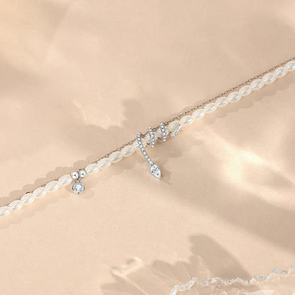 Buddhist Blessing 925 Sterling Silver Year Of The Snake Pearl Bracelet Necklace Pendant