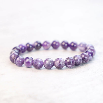 Buddhist Blessing Keep Calm Purple Series Healing Love Bracelet
