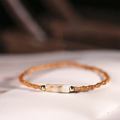 Buddhist Blessing Ultra-fine Olive Pit Peace Bracelet