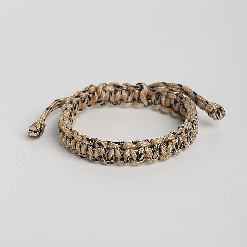 Buddhist Blessing Handmade Colorful Rope Braided Bracelet