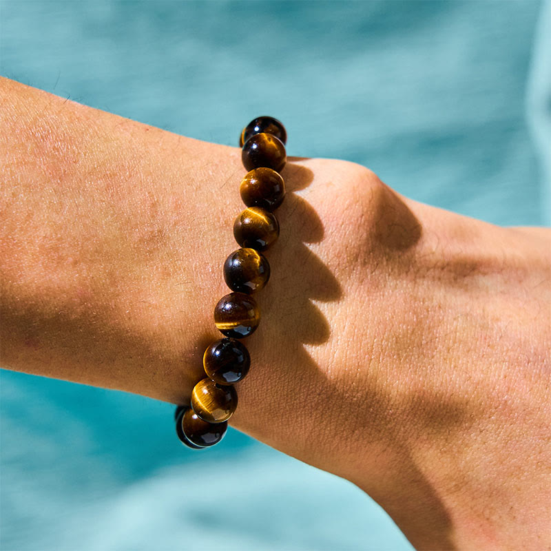 Buddhist Blessing Tiger Eye Strength Bracelet