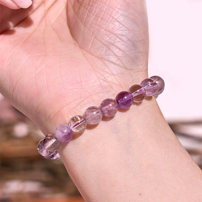 Buddhist Blessing Natural Purple Phantom Love Wisdom Bracelet