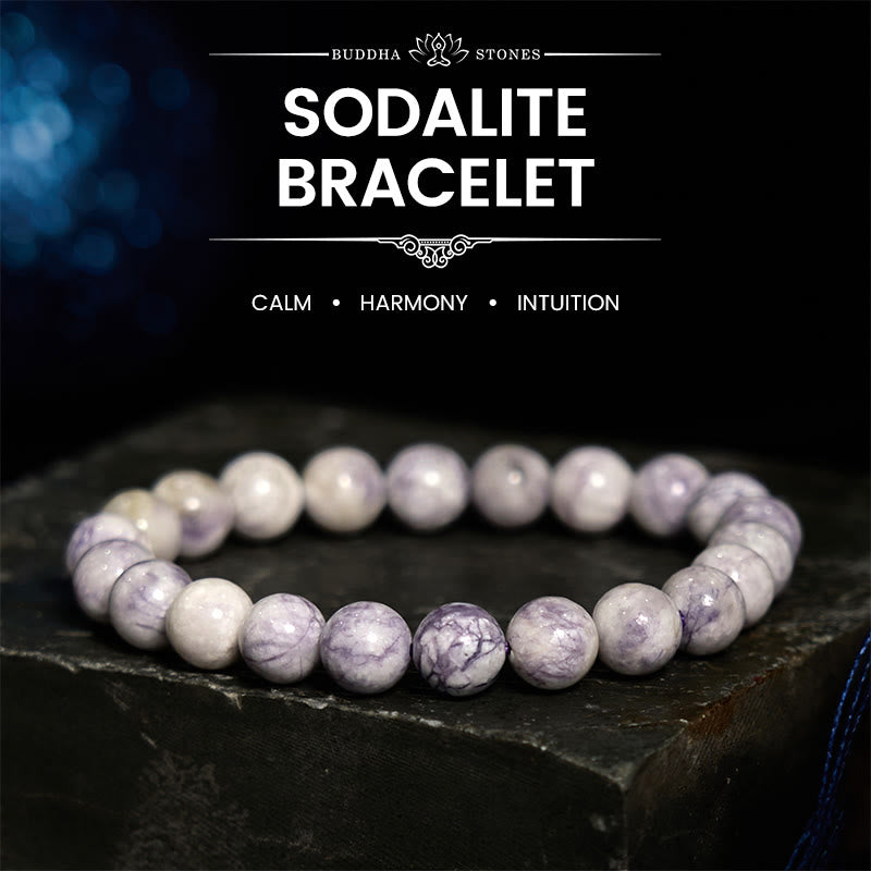 Buddhist Blessing Sodalite Harmony Bracelet