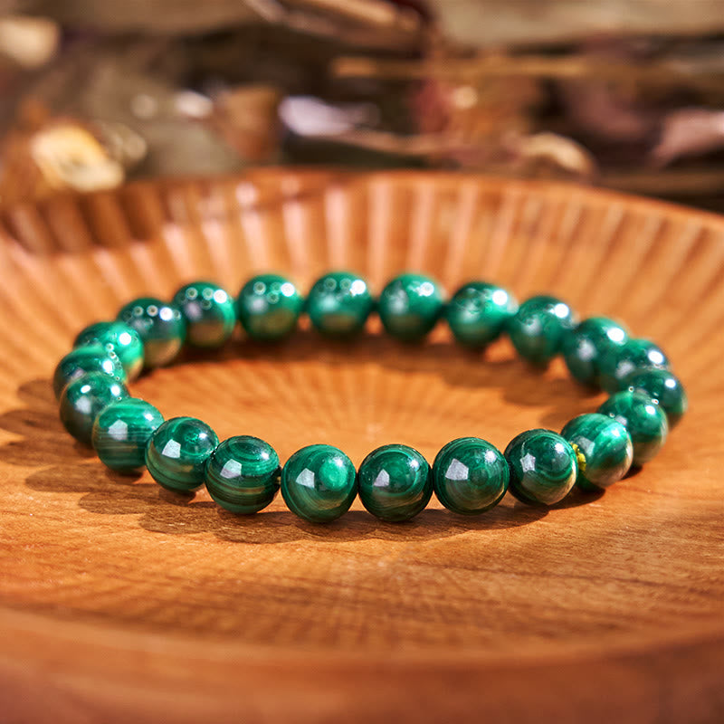 Buddhist Blessing Natural Malachite Protection Calmness Bracelet