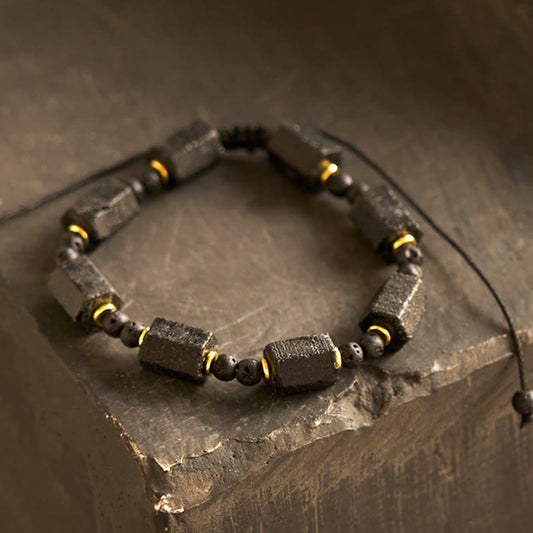 Buddhist Blessing Black Tourmaline Love Bracelet