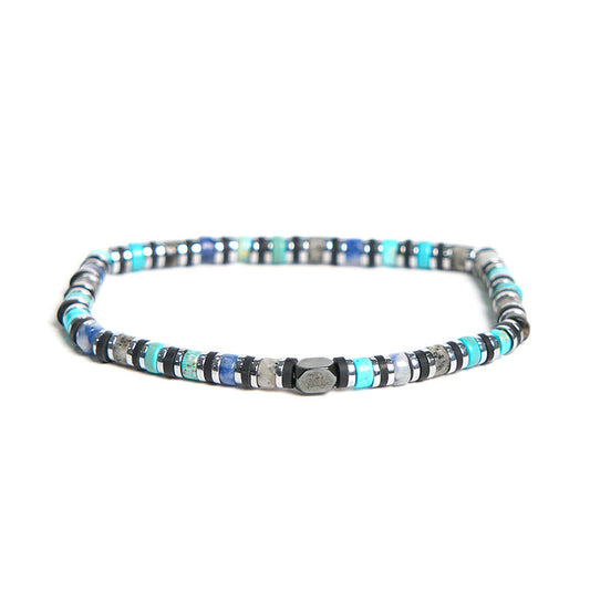 Buddhist Blessing Various Stones Hematite Turquoise Emperor Stone Powerful Support Bracelet