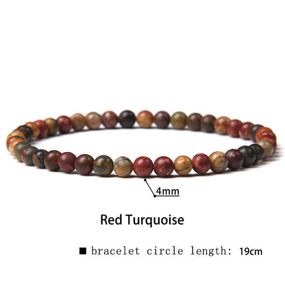 Buddhist Blessing 4mm Various Stone Crystal Mini Beads Healing Bracelet