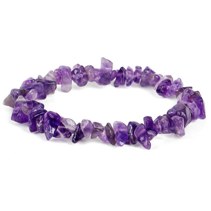 Buddha Stones Amethyst Lazurite Various Crystal Stone Healing Positive Bracelet