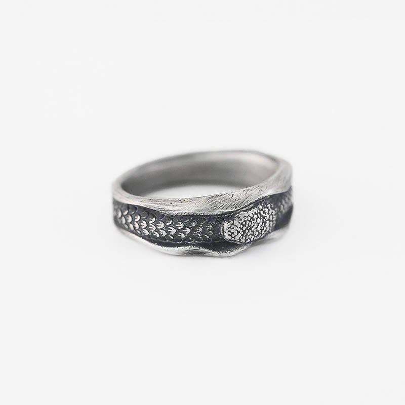 Buddhist Blessing 999 Sterling Silver Snake-shaped Year Of The Snake Protection Ring