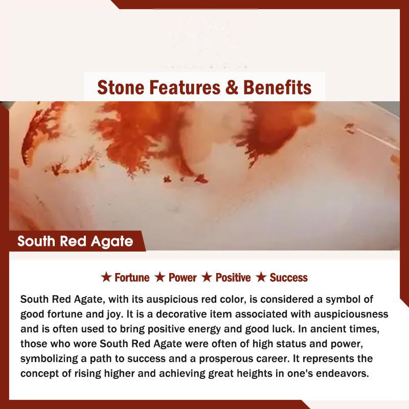 Buddhist Blessing Five Elements Various Agate Crystal South Red Agate Strawberry Quartz Sun Stone Citrine Luck Bracelet