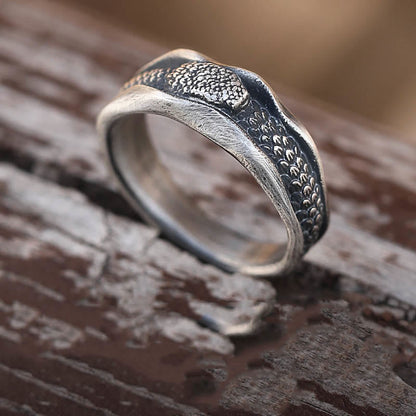 Buddhist Blessing 999 Sterling Silver Snake-shaped Year Of The Snake Protection Ring