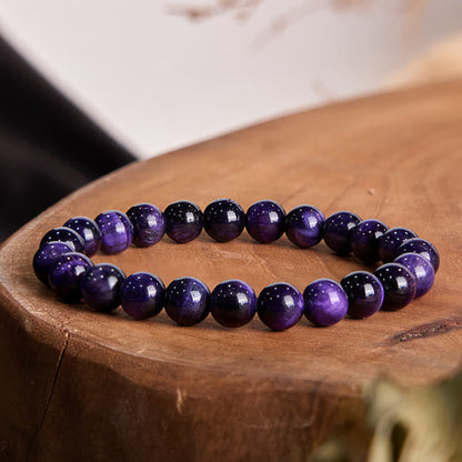 Buddhist Blessing Purple Tiger Eye Creativity Bracelet