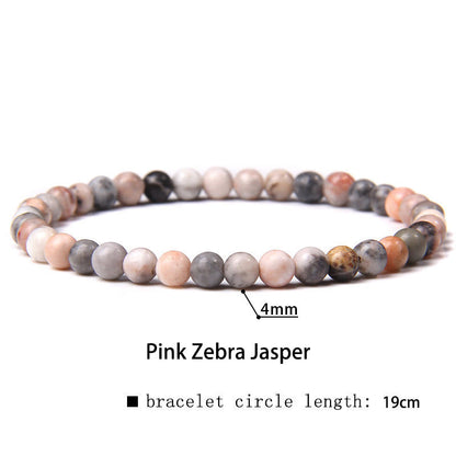 Buddhist Blessing 4mm Various Stone Crystal Mini Beads Healing Bracelet