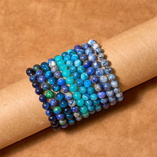 Buddhist Blessing Let The Past Go Blue Series Calm Tranquility Bracelet