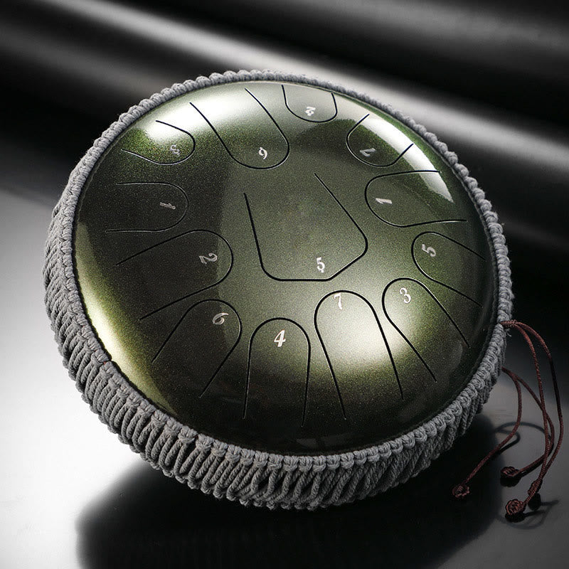 Buddhist Blessing Steel Tongue Drum Sound Healing Meditation Drum Kit 13 Note 12 Inch Percussion Instrument