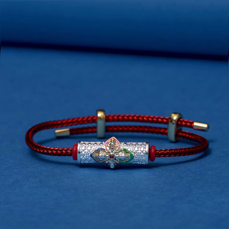 Buddhist Blessing Copper Luck Red String Bracelet