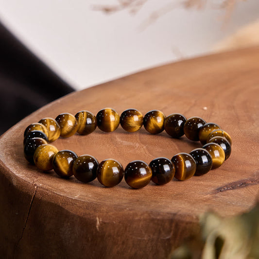 Buddhist Blessing Tiger Eye Strength Bracelet