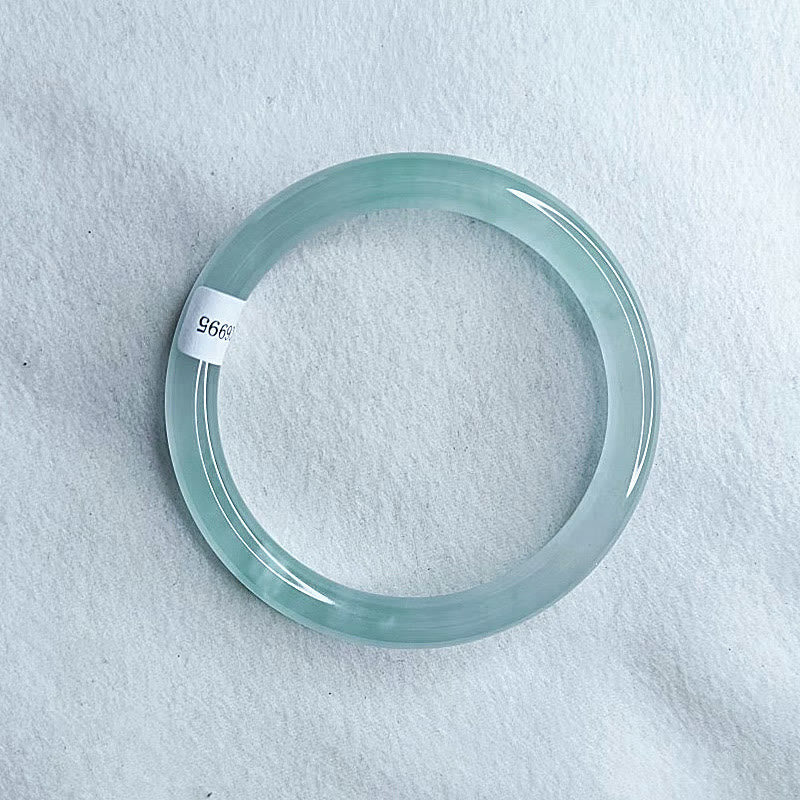 Buddhist Blessing Blue Chalcedony Emotional Balance Energy Bracelet Bangle