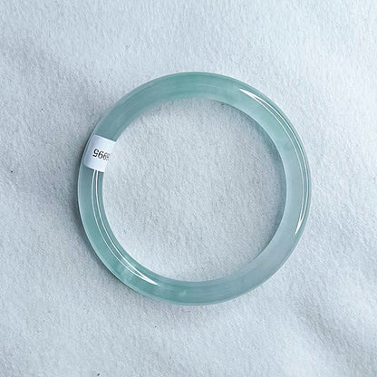 Buddhist Blessing Blue Chalcedony Emotional Balance Energy Bracelet Bangle