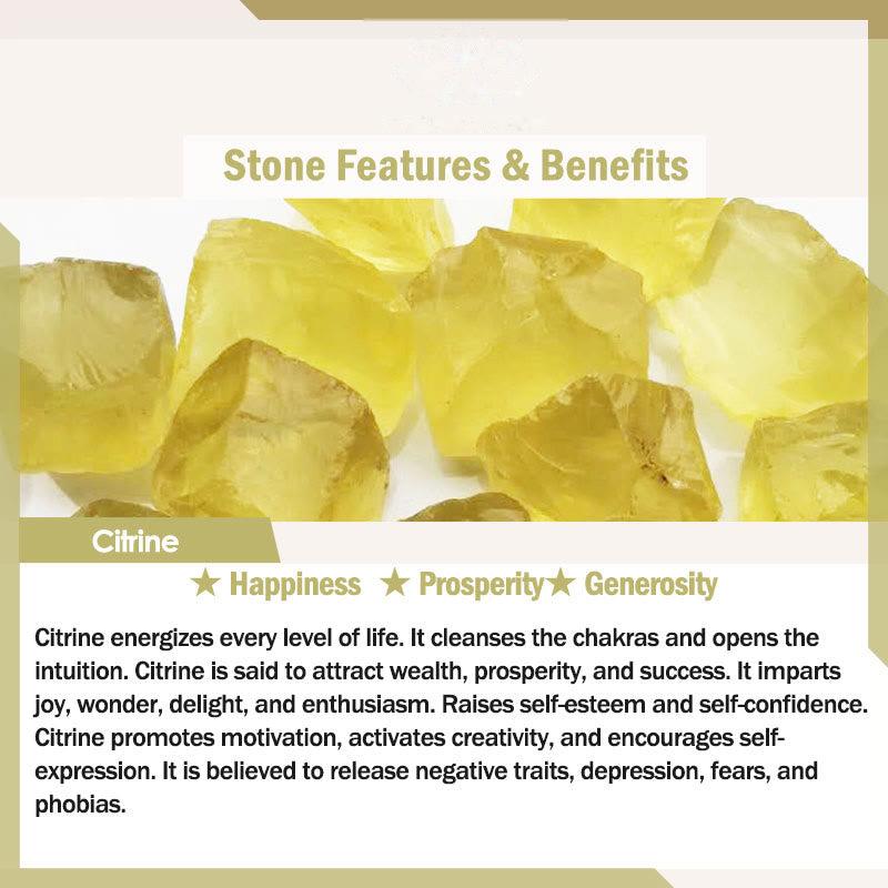 Buddhist Blessing Five Elements Various Agate Crystal Rutilated Quartz Tiger Eye Yellow Agate Citrine Luck Bracelet