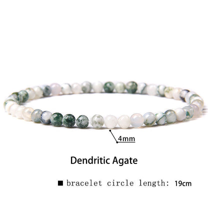 Buddhist Blessing 4mm Various Stone Crystal Mini Beads Healing Bracelet
