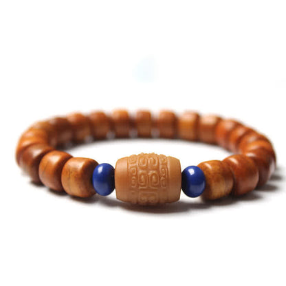 Buddhist Blessing Tibetan Bone Beads Om Mani Padme Hum Strength Bracelet