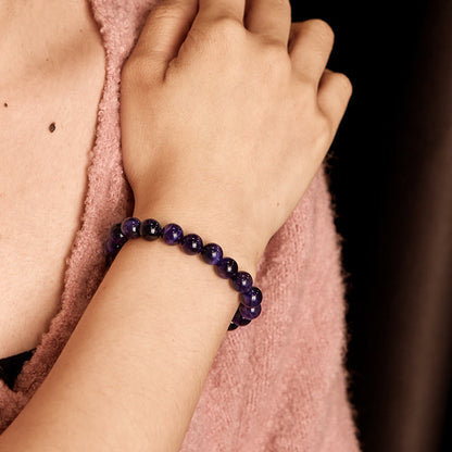 Buddhist Blessing Purple Tiger Eye Creativity Bracelet