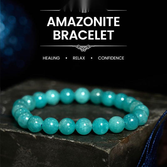 Buddhist Blessing Amazonite Positive Balance Bracelet