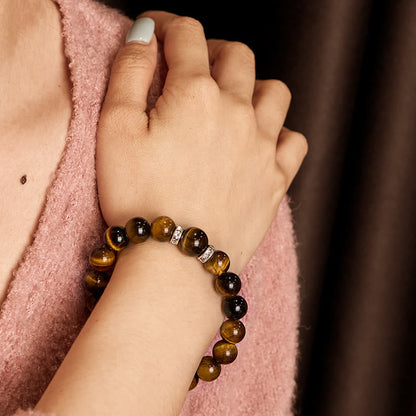 Buddhist Blessing Various Crystal Green Aventurine Love Heart Balance Bracelet