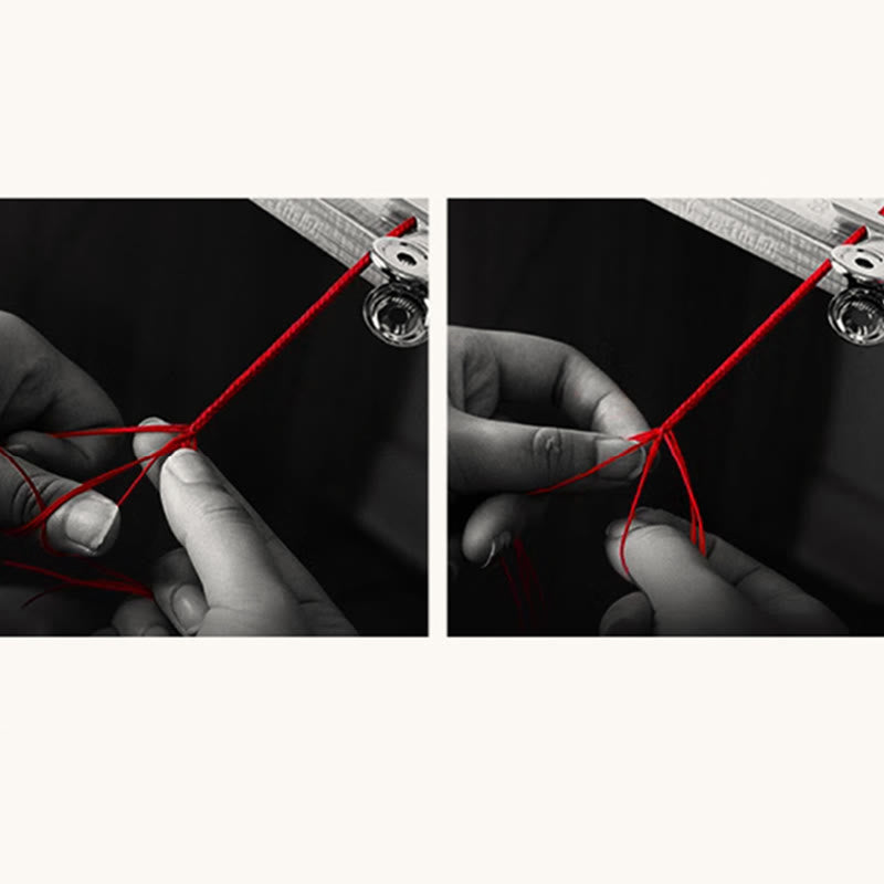 Buddhist Blessing 999 Gold Year of the Snake Design Handmade Luck Protection Rope Braided Bracelet