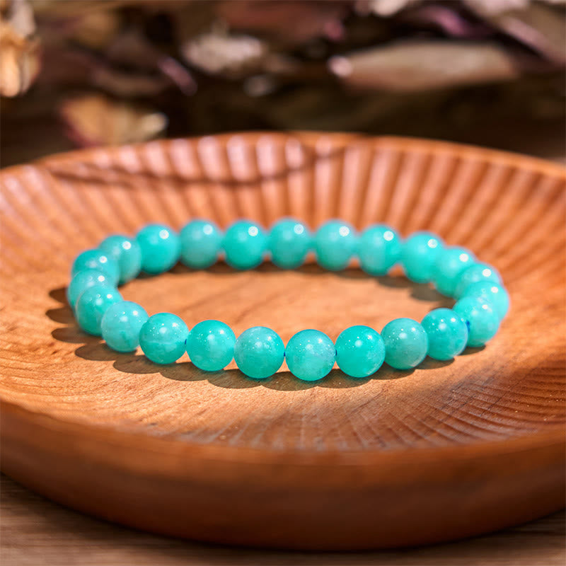 Buddhist Blessing Stone Amazonite Positive Balance Bracelet